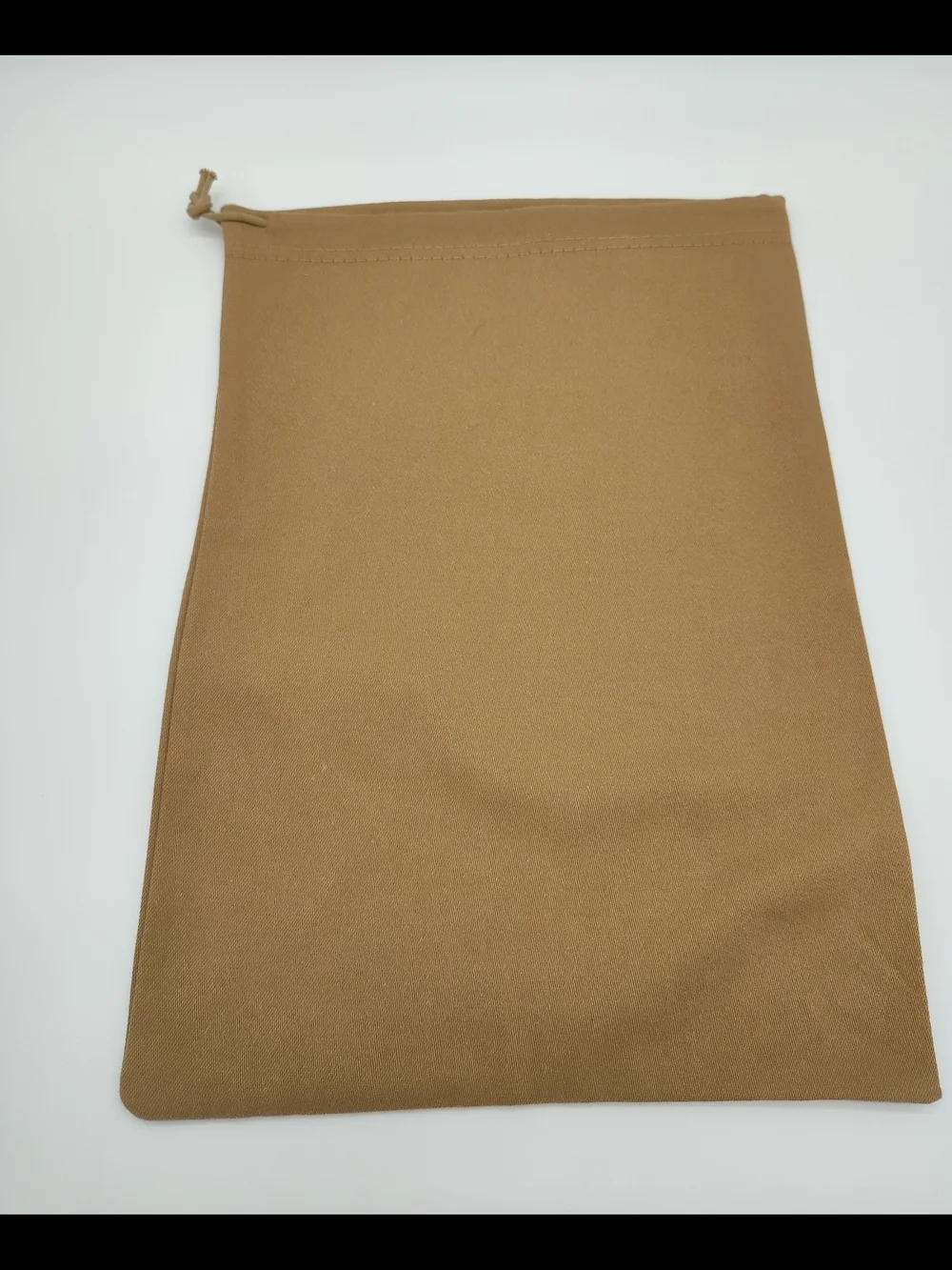 BURBERRY Camel Dust Bag Drawstring Storage Pouch Luxe Packaging 14.5x10.5 EUC
